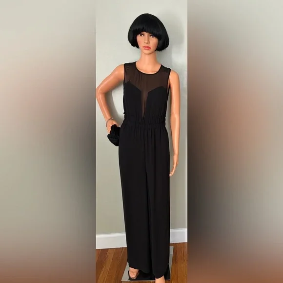 JUMPSUIT BCBG MAXAZRIA
BLACK KIARA SILK
SLEEVE - Picture 6 of 9